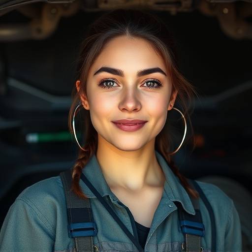 Portrait of Isabella Rodriguez, Lead Mechanic at AutoFix Garage