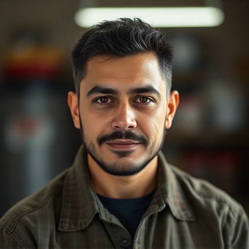 Portrait of Marco Alvarez, General Manager of AutoFix Garage